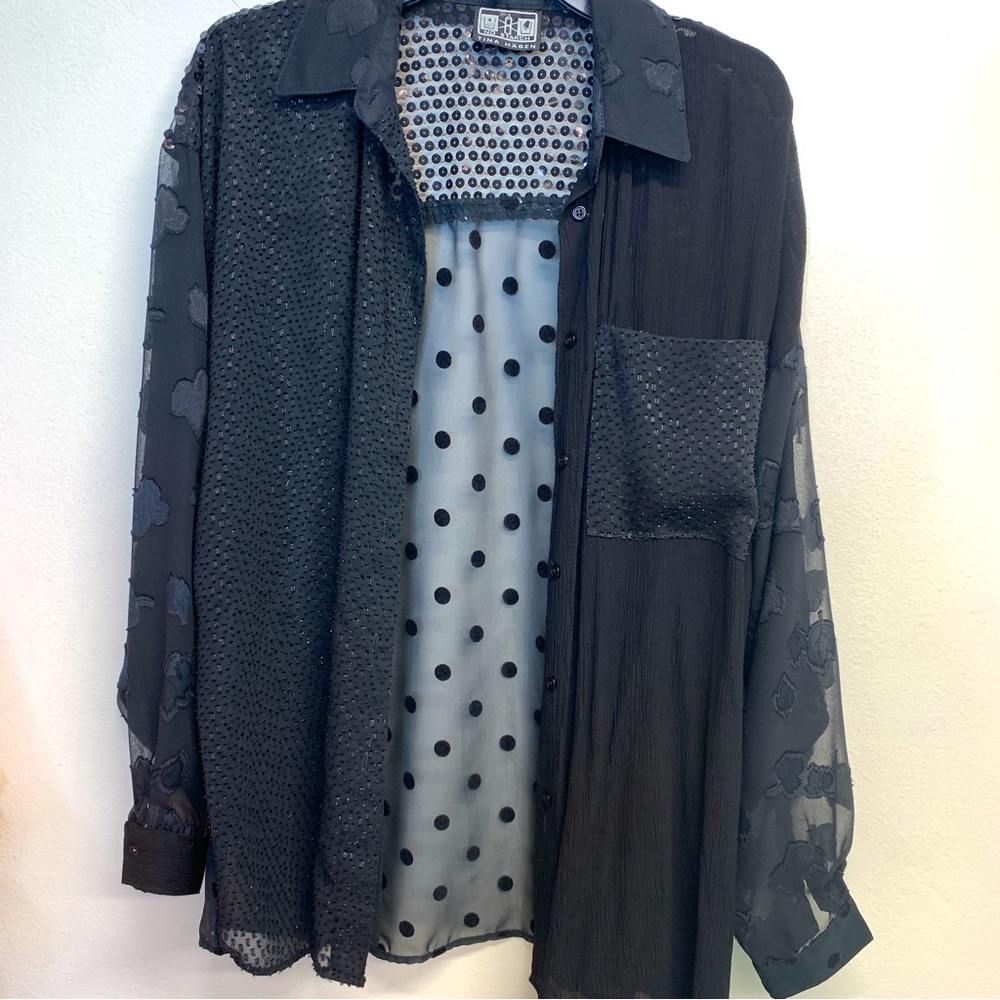 Tina Hagen vintage top‎ L